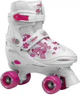 Bol.com Roces Quaddy Rolschaatsen - 34-37 - Kinderen - Wit aanbieding