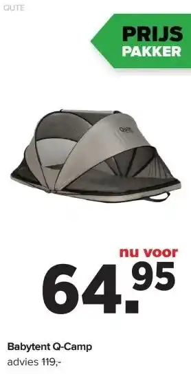 Baby-Dump Babytent Q-Camp aanbieding