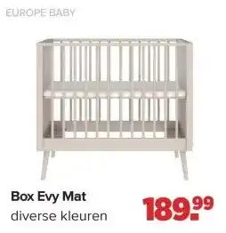 Baby-Dump Box Evy Mat aanbieding