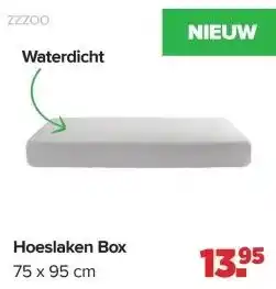 Baby-Dump Hoeslaken Box aanbieding
