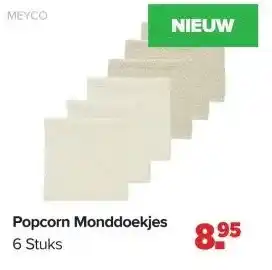Baby-Dump Popcorn Monddoekjes aanbieding