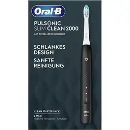 Bol.com Oral-B Elektrische tandenborstel Pulsonic Slim Clean 2000 zwart 1 st aanbieding