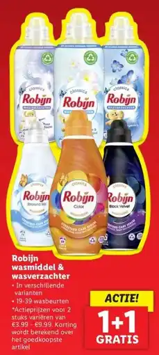 Lidl Robijn wasmiddel & wasverzachter aanbieding