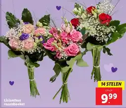 Lidl Lisianthus rozenboeket aanbieding