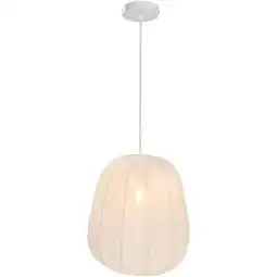 Leen Bakker Hanglamp Fenne - wit metaal - E27 - 150xØ35 cm aanbieding