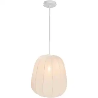 Leen Bakker Hanglamp Fenne - wit metaal - E27 - 150xØ35 cm aanbieding