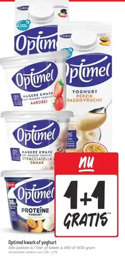 Jumbo Optimel kwark of yoghurt aanbieding