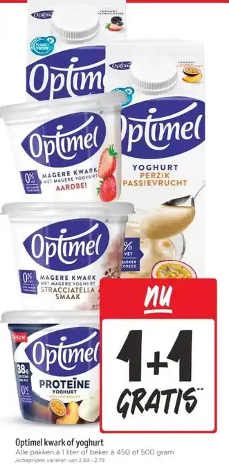 Jumbo Optimel kwark of yoghurt aanbieding