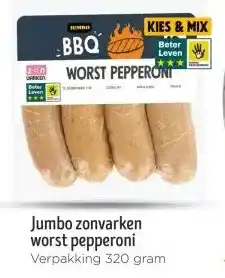 Jumbo Jumbo zonvarken worst pepperoni aanbieding
