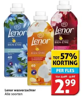 Hoogvliet Lenor wasverzachter aanbieding