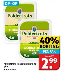 Hoogvliet Poldertrots kaasplakken jong 48+ aanbieding