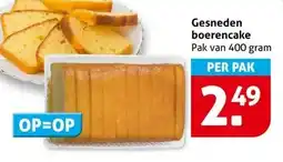 Hoogvliet Gesneden boerencake aanbieding