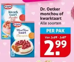 Hoogvliet Dr. Oetker monchou of kwarktaart aanbieding