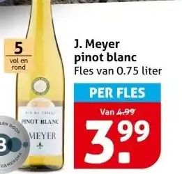 Hoogvliet J. Meyer pinot blanc aanbieding