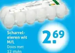 Hoogvliet Scharrel eieren wit M/L aanbieding