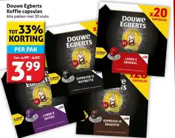 Hoogvliet Douwe Egberts Koffie capsules aanbieding