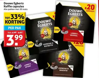 Hoogvliet Douwe Egberts Koffie capsules aanbieding