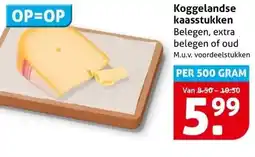 Hoogvliet Koggelandse kaasstukken Belegen, extra belegen of oud aanbieding