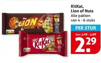 Hoogvliet KitKat, Lion of Nuts aanbieding