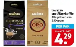 Hoogvliet Lavazza snelfilterkoffie aanbieding