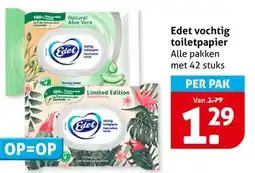 Hoogvliet Edet vochtig toiletpapier aanbieding