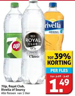 Hoogvliet 7Up, Royal Club, Rivella of Sourcy aanbieding