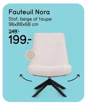 Leen Bakker Fauteuil Nora aanbieding