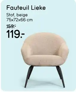 Leen Bakker Fauteuil Lieke aanbieding