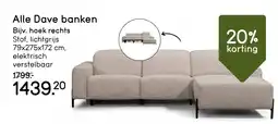 Leen Bakker Alle Dave banken aanbieding