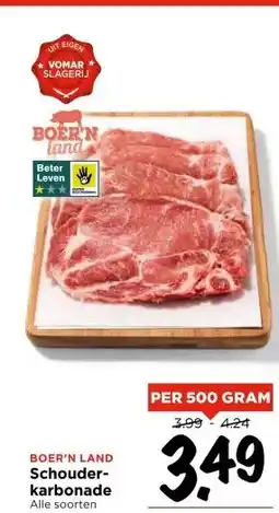 Vomar Voordeelmarkt BOER'N LAND Schouder- karbonade aanbieding