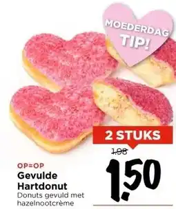 Vomar Voordeelmarkt Gevulde Hartdonut aanbieding