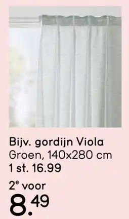 Leen Bakker Gordijn viola aanbieding