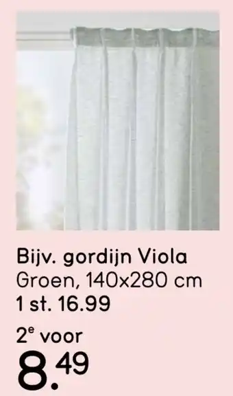 Leen Bakker Gordijn viola aanbieding