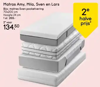 Leen Bakker Matras Amy, Mila, Sven en Lars aanbieding