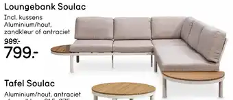 Leen Bakker Loungebank Soulac aanbieding