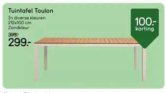 Leen Bakker Tuintafel Toulon aanbieding