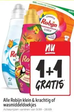 Jumbo Alle Robijn klein & krachtig of wasmiddeldoekjes aanbieding