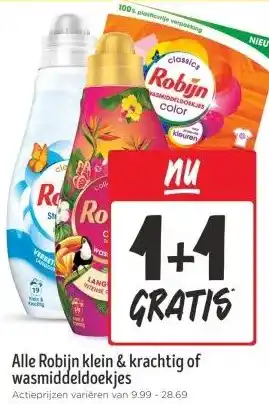 Jumbo Alle Robijn klein & krachtig of wasmiddeldoekjes aanbieding