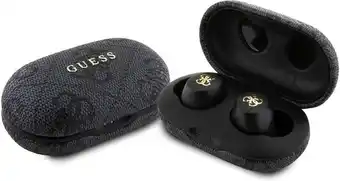 Bol.com Guess True Wireless 4G Metal Bluetooth In-Ear Oordopjes - Zwart aanbieding