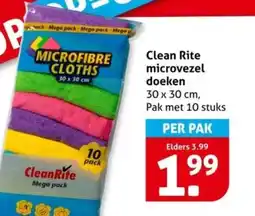 Hoogvliet Clean Rite microvezel doeken aanbieding