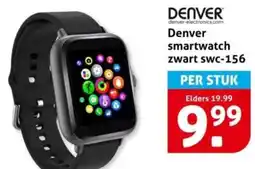 Hoogvliet Denver smartwatch zwart swc156 aanbieding