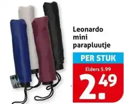 Hoogvliet Leonardo mini parapluutje aanbieding