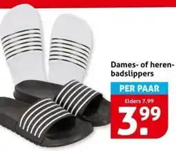 Hoogvliet Dames- of heren- badslippers aanbieding