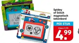 Hoogvliet Spidey of Stitch magnetisch tekenbord aanbieding