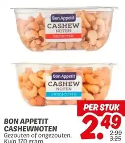 Dekamarkt BON APPETITvCASHEWNOTEN aanbieding