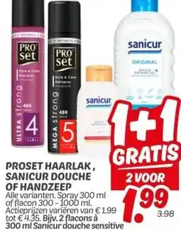 Dekamarkt PROSET HAARLAK, SANICUR DOUCHE OF HANDZEEP aanbieding