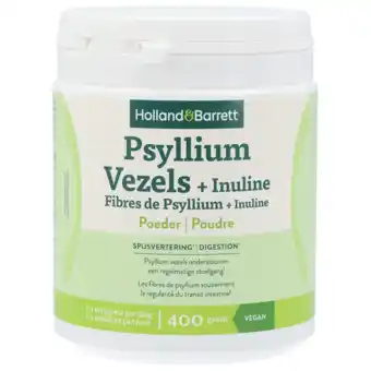 Holland & Barrett Holland & Barrett Psyllium Vezels + Inuline Poeder - 400g aanbieding