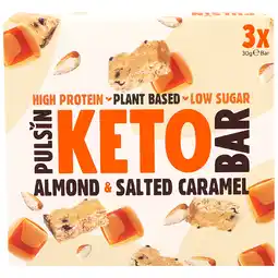 Holland & Barrett Pulsin Keto Almond & Salted Caramel Multipack 3 x 30g aanbieding