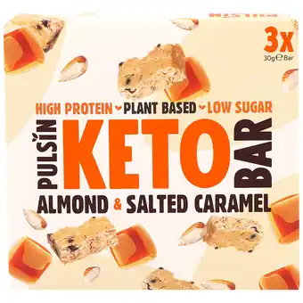 Holland & Barrett Pulsin Keto Almond & Salted Caramel Multipack 3 x 30g aanbieding