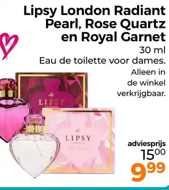 Trekpleister Lipsy London Radiant Pearl, Rose Quartz en Royal Garnet aanbieding